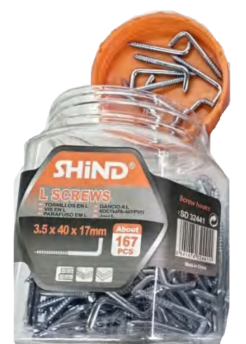 Shind L Screws Galvanized Coated
