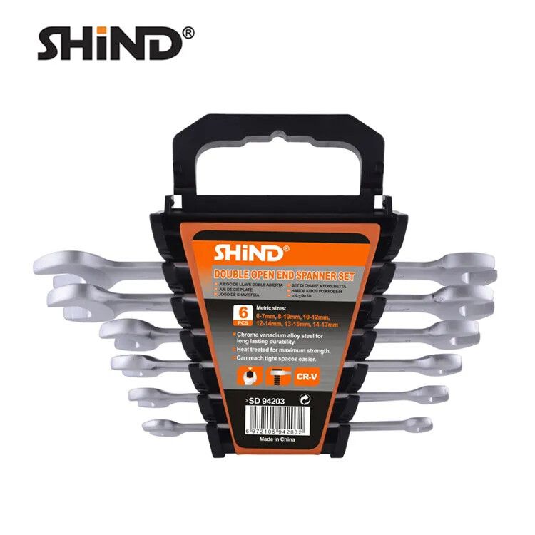 Shind-6 pcs Double Open End Spanner Wrench Set Tool set