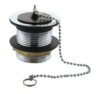 Sink / Basin Waste with Rubber Plug Short