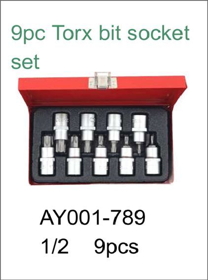 Socket 1/2" Set 9 Pec Box
