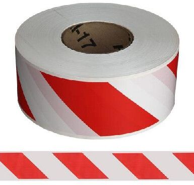 Warning Tape Red &amp; White 300m x 4.8cm