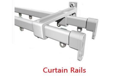 Windows Curtain Rails Double