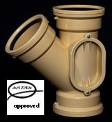 110mm 45deg Y Junction UG Right Satas