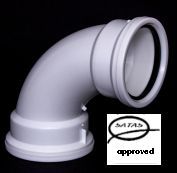 110mm 90deg Long Radius Bend SV Plain Satas