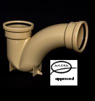 110mm Gully P Trap Duble Rubber Satas