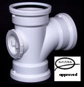 110mm 90deg Tee Junction SV IE Satas