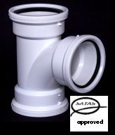 110mm 90deg Tee Junction SV Plain Satas