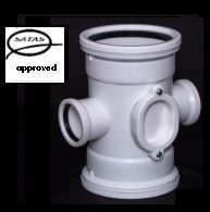 110mm 50mm Reducing Junction Double SV IE Satas