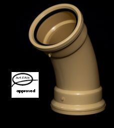 110mm 45deg Long Radius Bend UG Plain Satas