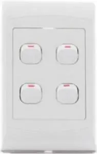 Redisson 4 Lever Wall Switch