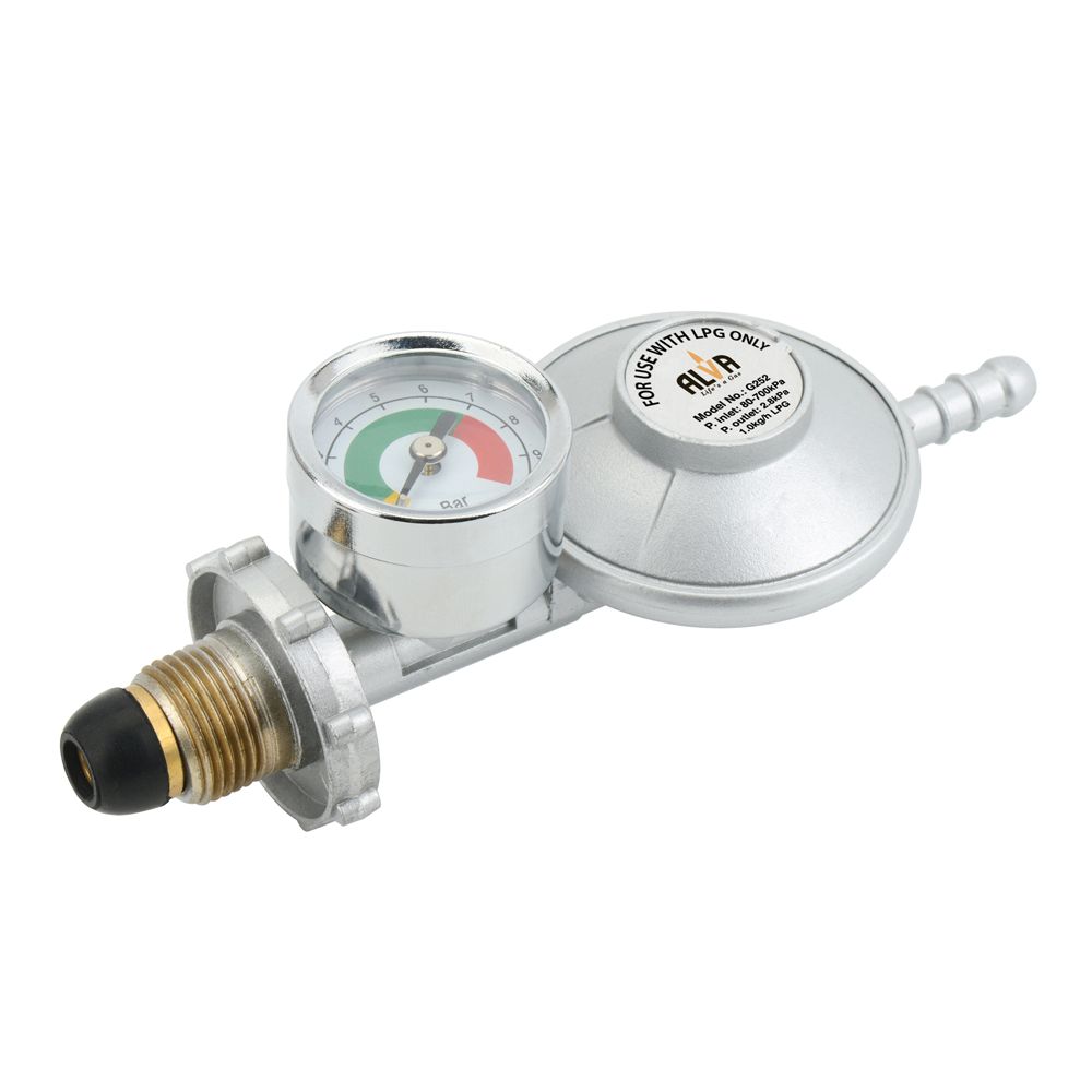 Gas Regulator With Gauge Meter