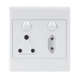 Redisson Wall Switch Socket Double 16A