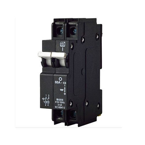 Mini Circuit Breaker Black 2P 63A