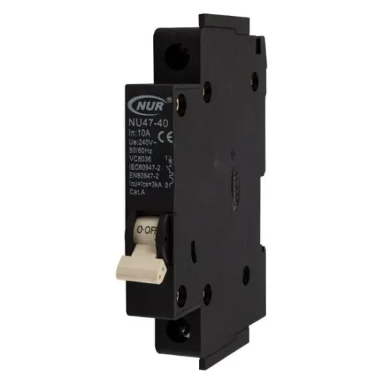 Mini Circuit Breaker Black 1P