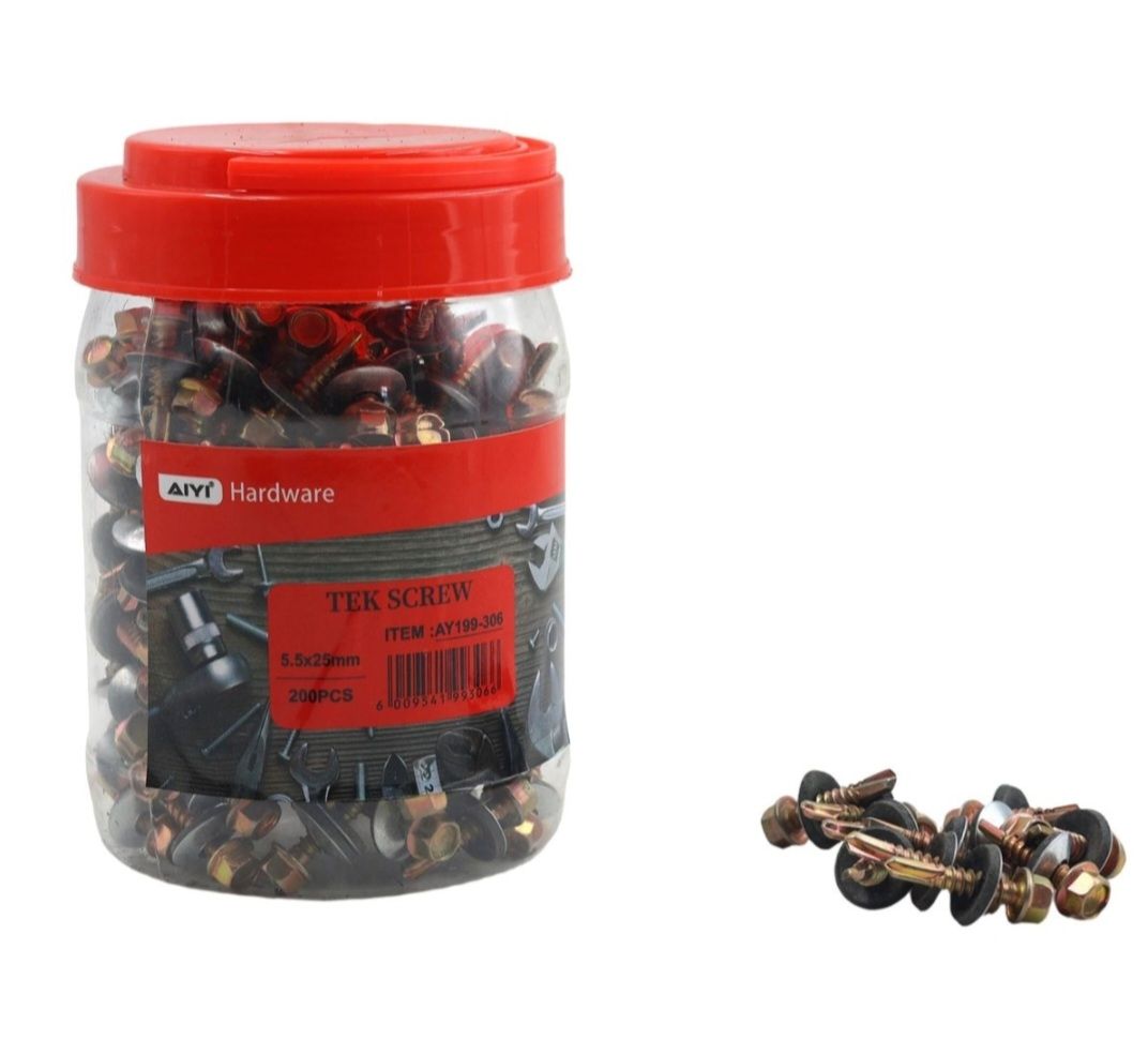 Tek Screw with Washers AIYI jar