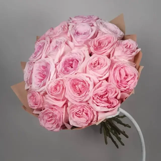 Bouquet with fragrant austine roses (21 pc.)