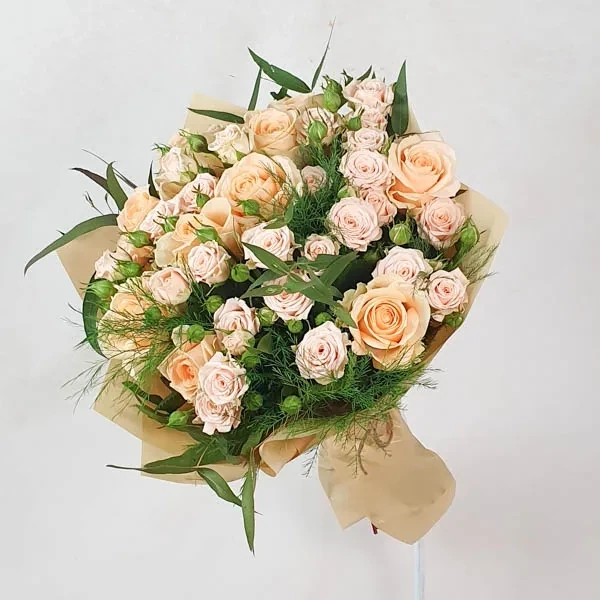 Bouquet with Cream Roses
