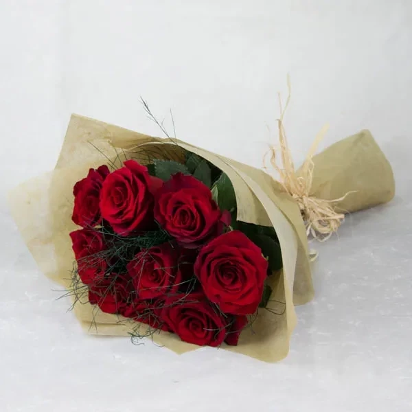 Bouquet with 9 red roses
