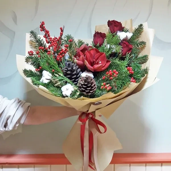 A New Year Bouquet with roses
