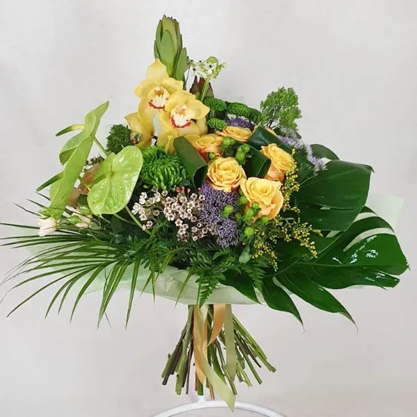 Mix bouquet with Orchid and Anthurium