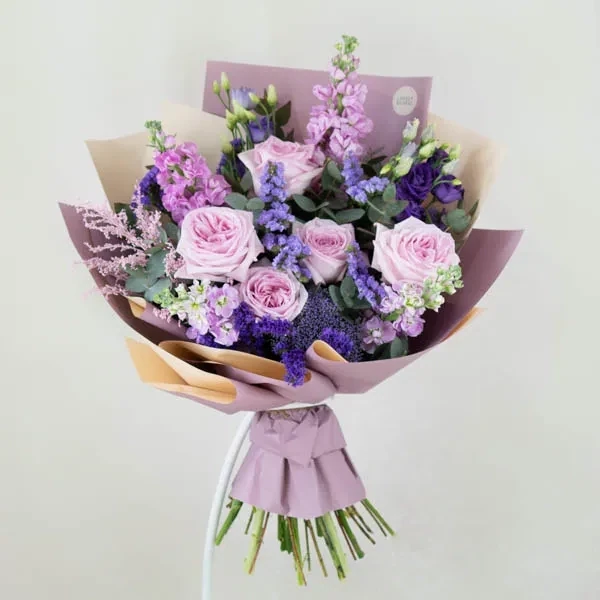 Purple mixed bouquet