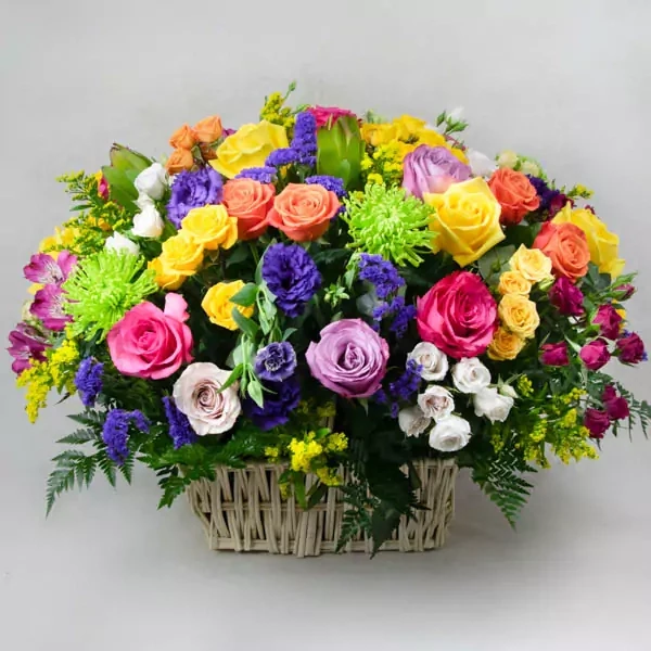 Микс композиция в корзине