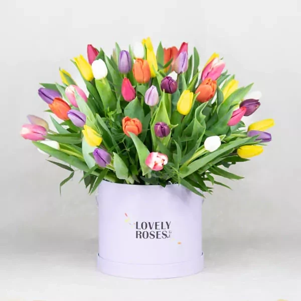 Composition with tulips (45pcs)