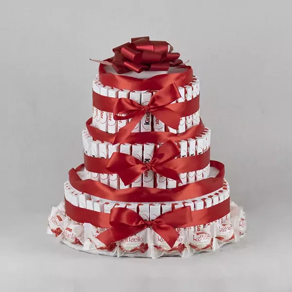 Cake with Kinder chocolates