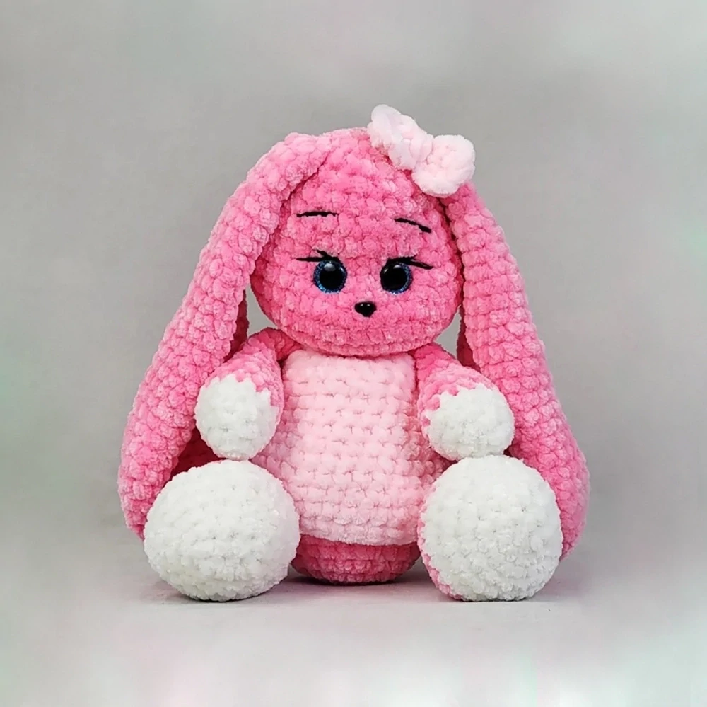 Handmade bunny (dark pink)