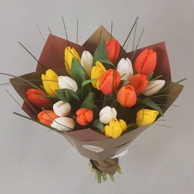 Tulips multicolored (select from 19 to 51)