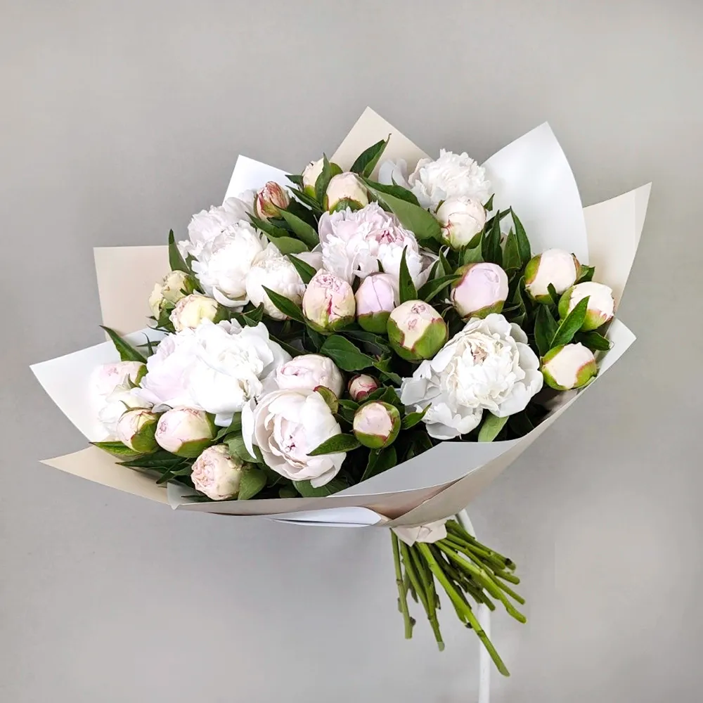A bouquet of peonies (31 pcs)