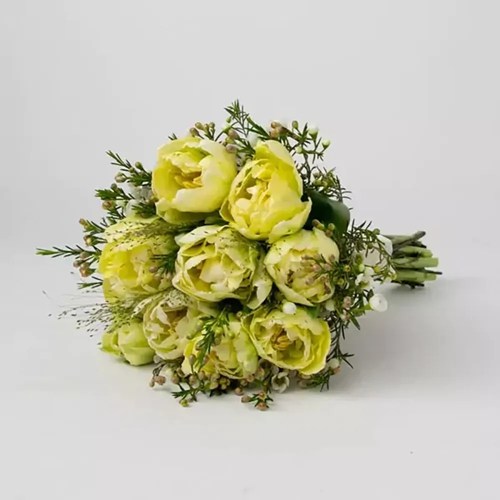 Yellow wedding bouquet