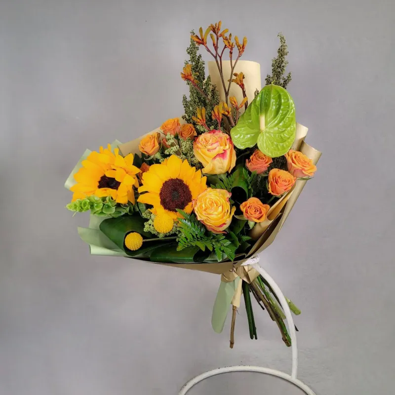 The presented bouquet will add more color and cheerfulness to the hot summer days, and will be espe…