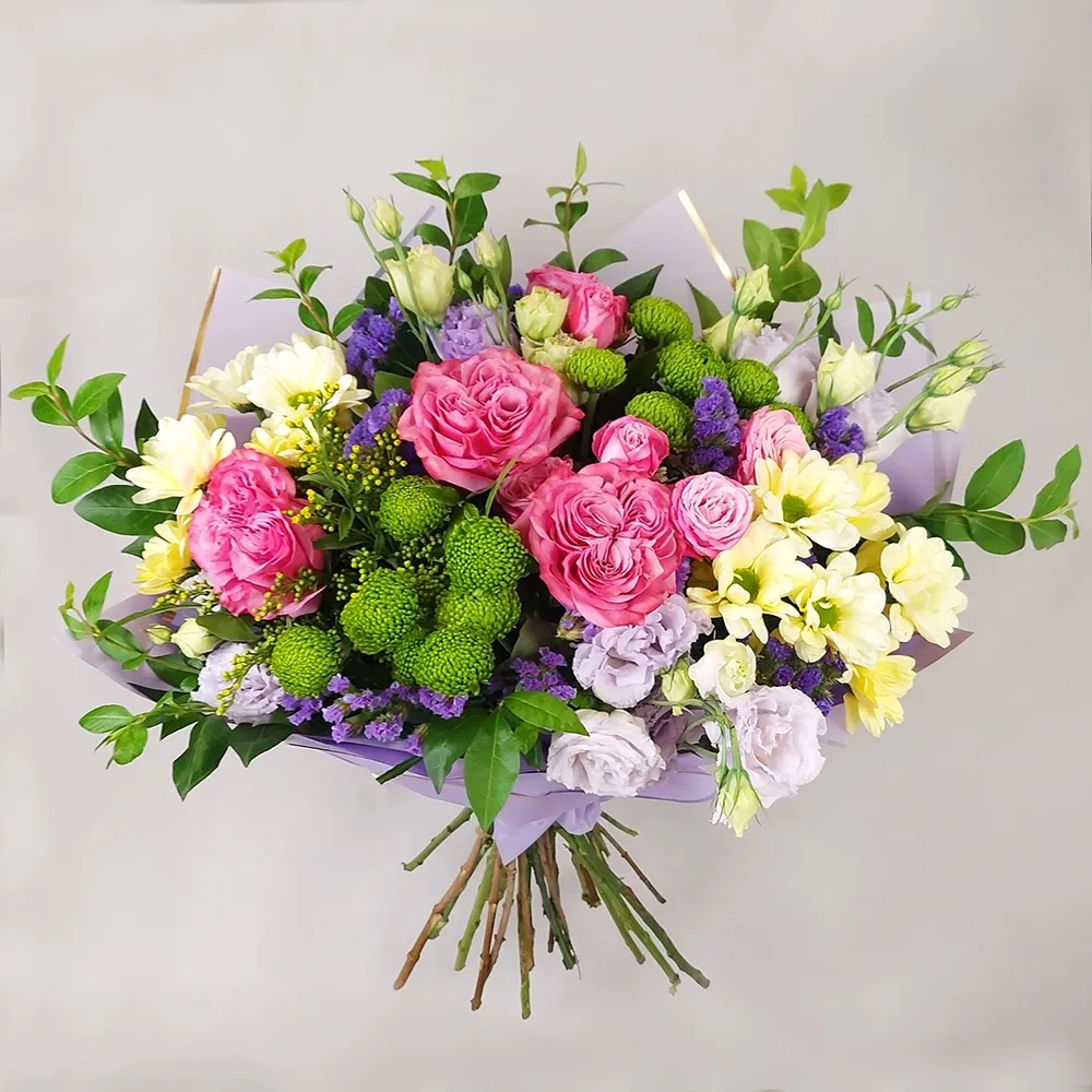 A colorful bouquet of wildflowers