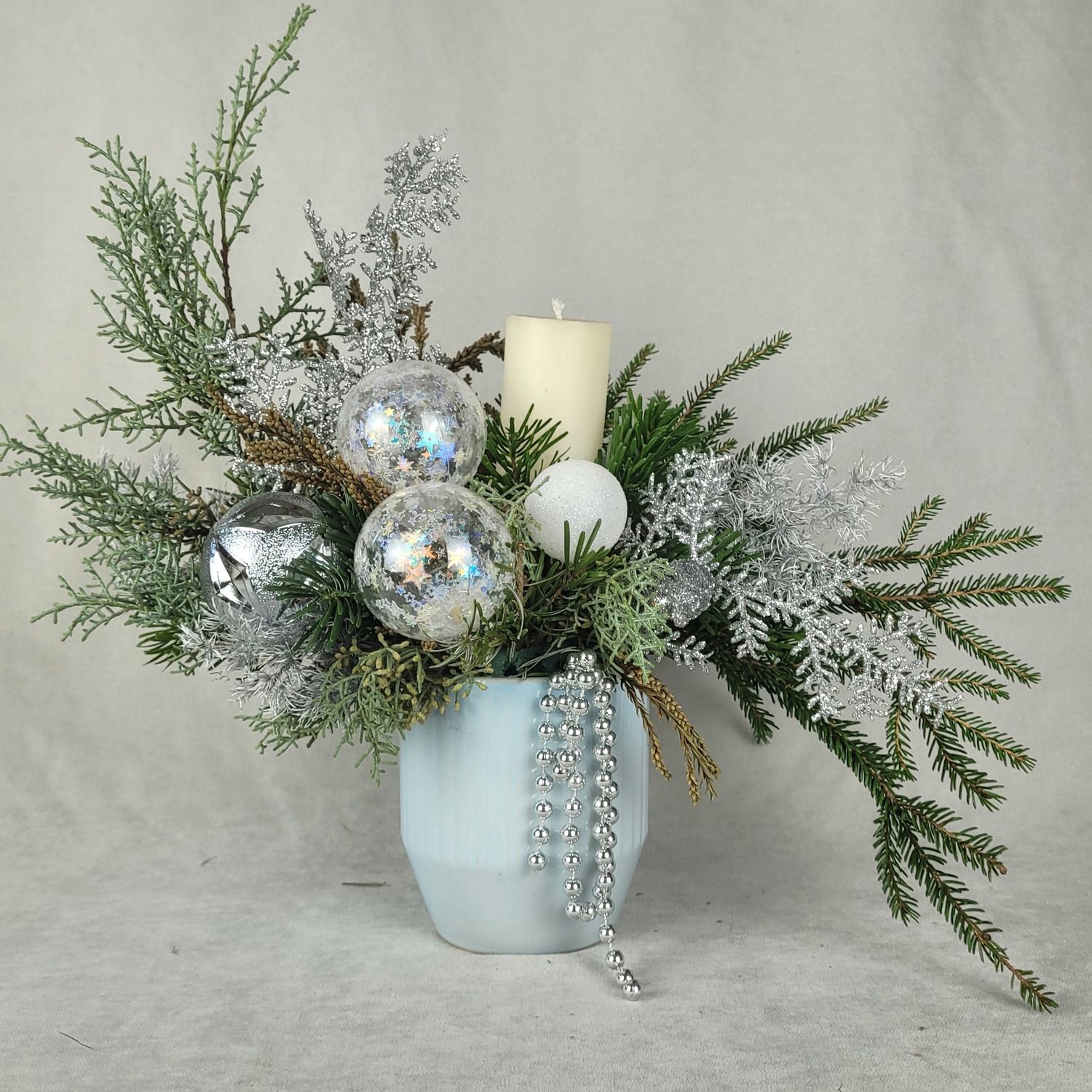 Small New Year composition in ceramics