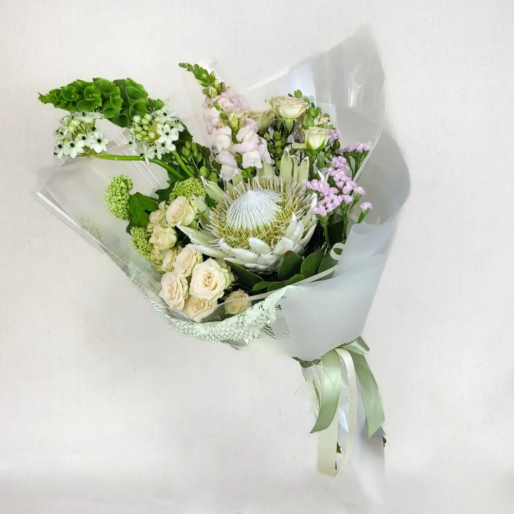 Exotic bouquet with protea
