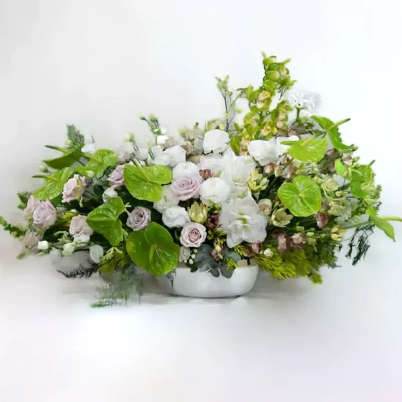 Arrangement in White and Green Tones (Big)