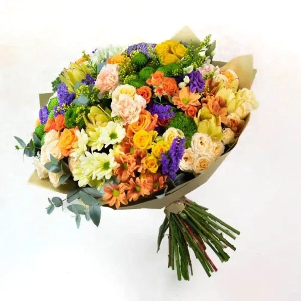 Big bouquet in bright colors
