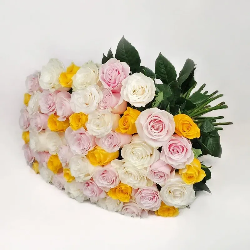 50 colorful roses