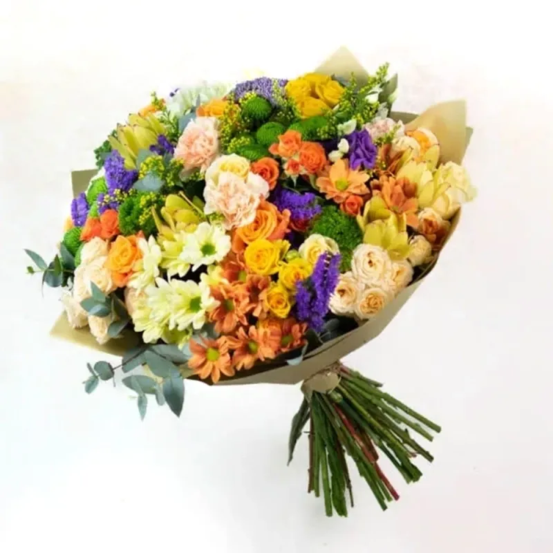 Big bouquet in bright colors