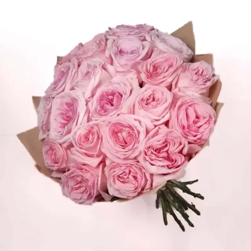 Bouquet with fragrant austine roses (21 pc.)