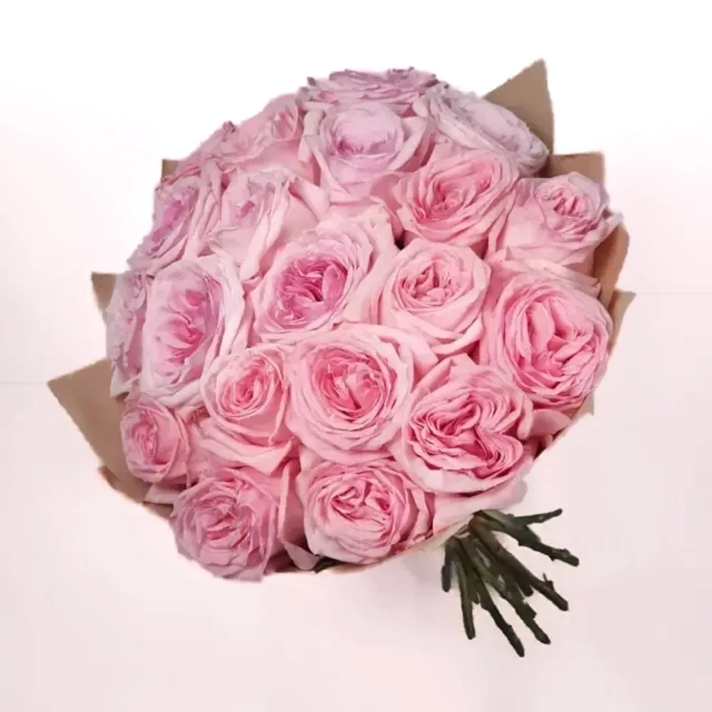 Bouquet with fragrant austine roses (21 pc.)