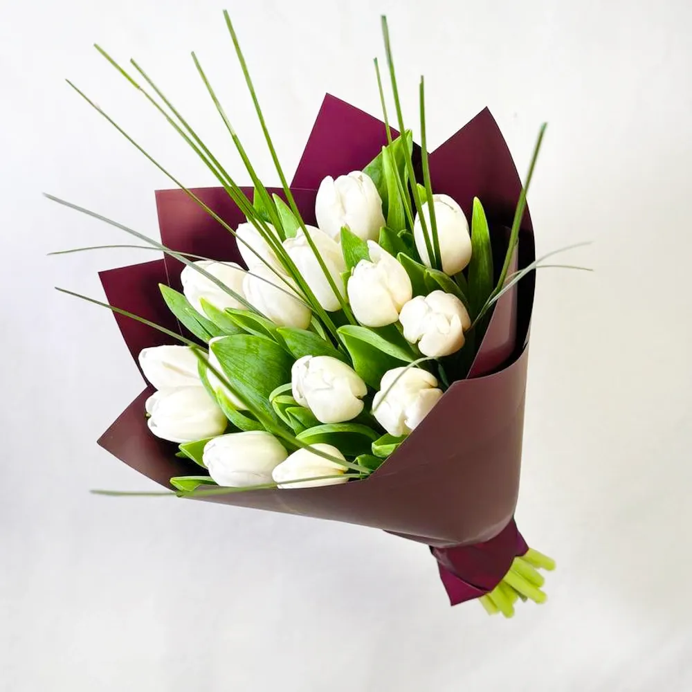 White tulips Dutch (15 pcs.)
