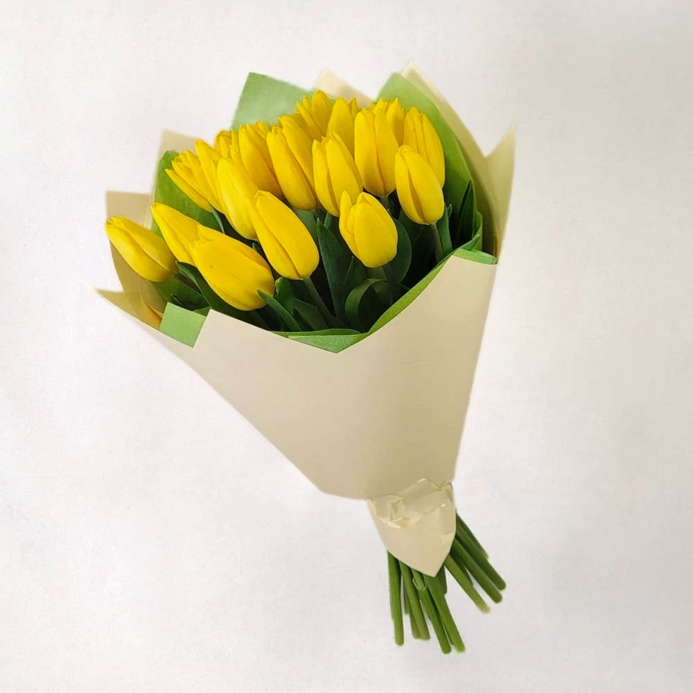 Yellow tulips (19 pc.)