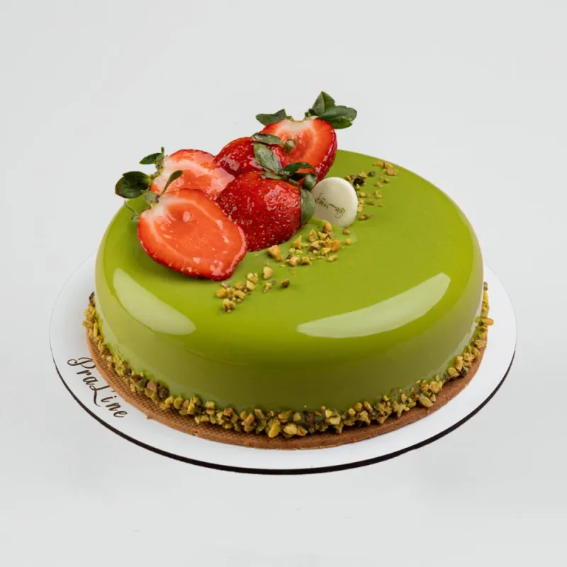 Pistachio Raspberry Cake
