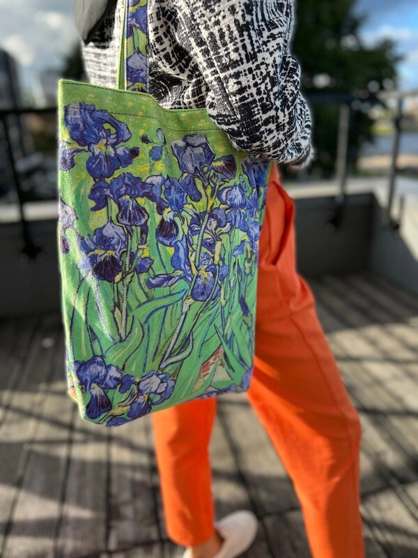 Vincent Van Gogh Iris vertical tote bag