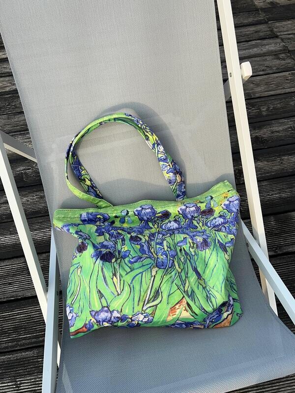 Vincent van Gogh Iris horizontal tote bag