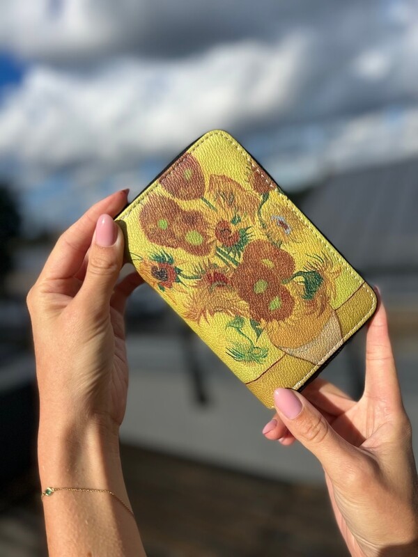 Vincent van Gogh Sunflowers medium wallet