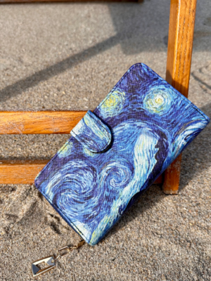 V. Van Gogh Starry Night large wallet with card and coin slots