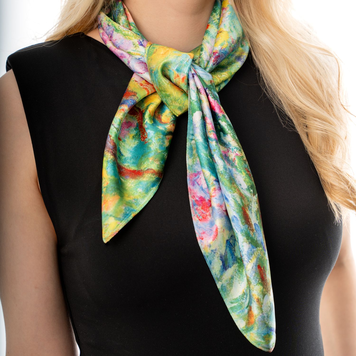 Square Monet scarf The Artist’s Garden